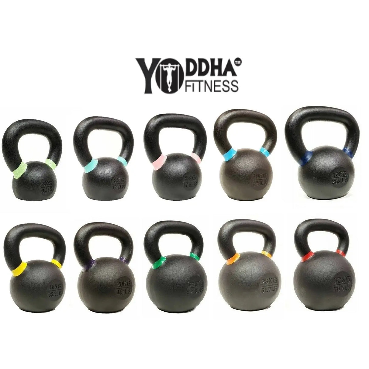 Yoddha Fitness KETTLEBELL BLACK – CROSSFIT | KIBI Sports KIBI Sports