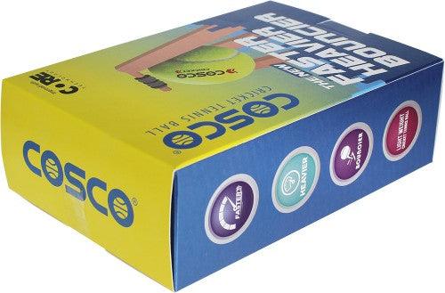 Cosco Light Cricket Tennis Ball (Pack of 6) - Cosco Cricket Equipment