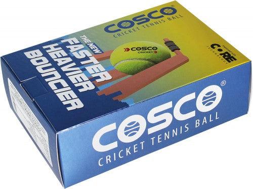 Cosco Light Cricket Tennis Ball (Pack of 6) - Cosco Cricket Equipment