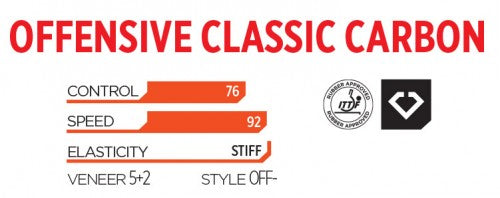 Cosco Offensive Classic Carbon Table Tennis Blade | KIBI Sports Cosco