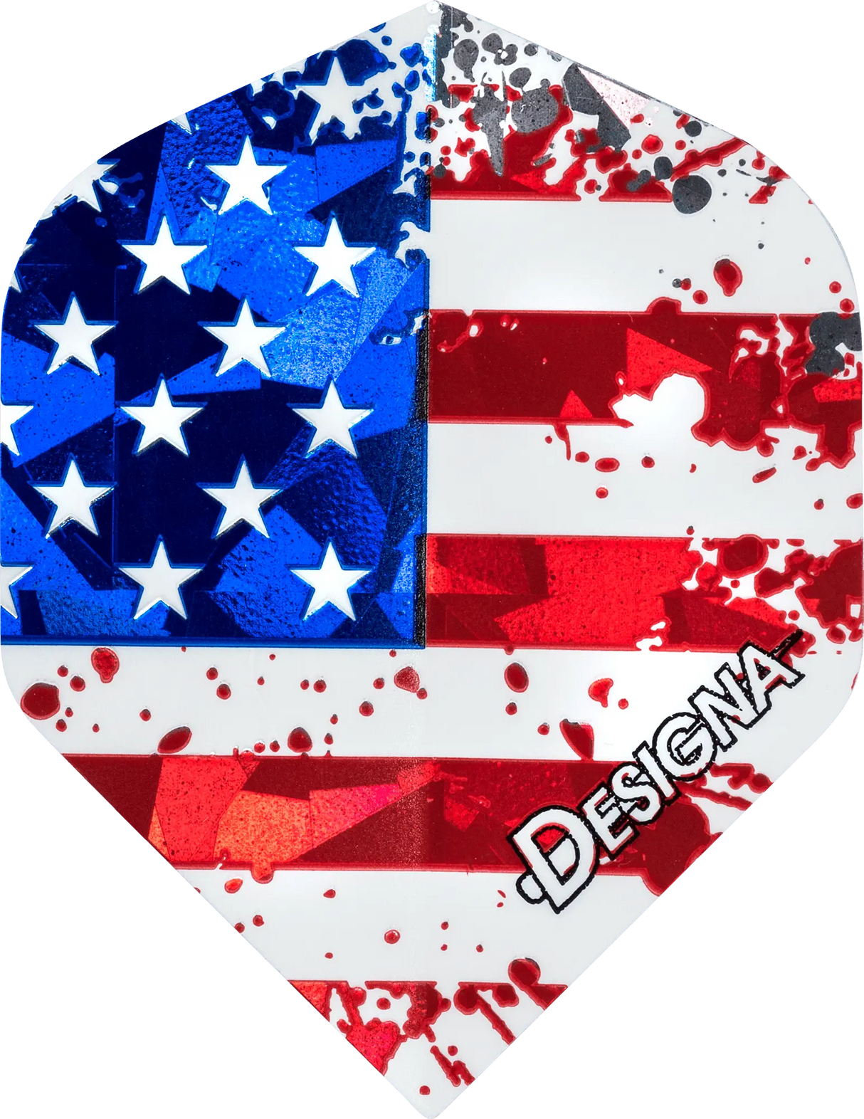 DESIGNA Patriot Dart Flights – 100 Micron – Strong – Hologram – Std - KIBI SPORTS