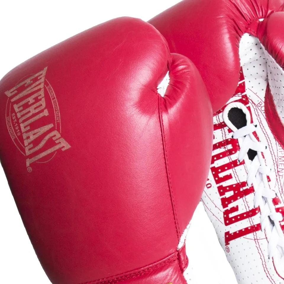 Everlast 1910 Classic Sparring Boxing Gloves Laced Red