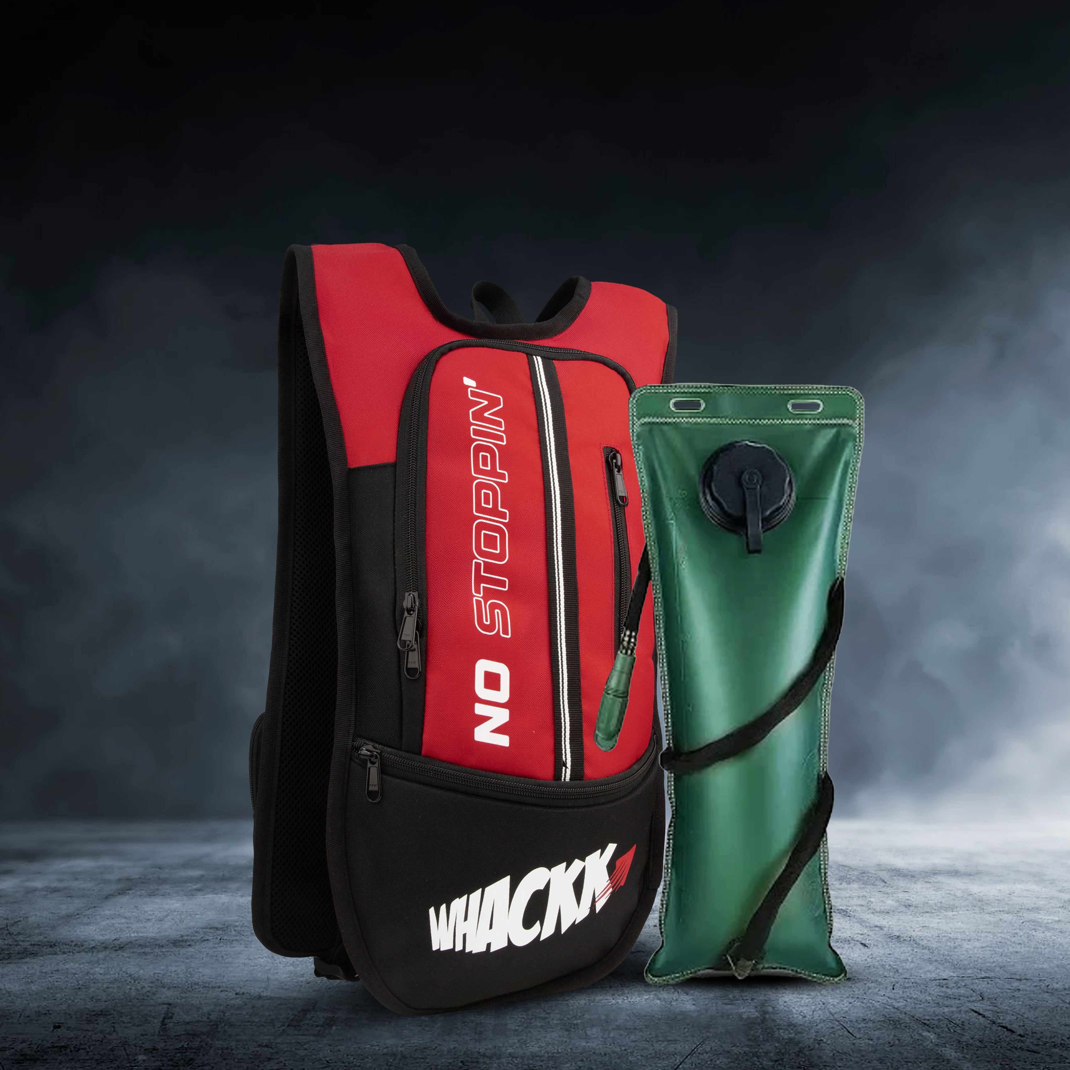 Marathon Red Running Bag |Unisex Camping & Hiking | Hydration Pouch Compartment Connecting Water ducts Pockets |Waist Packs| Motorcycle Trekking Outdoor