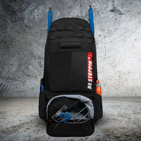 Condor Black 89L Unisex Cricket Kit Bag|Adult Size|2 Bat|Shoe/Helmet Pocket|Main Compartment 20 Inch Leg Pad|2 Bottle Holder|Easy Access Pocket|Player Edition Senior|Stylish Kit Bag