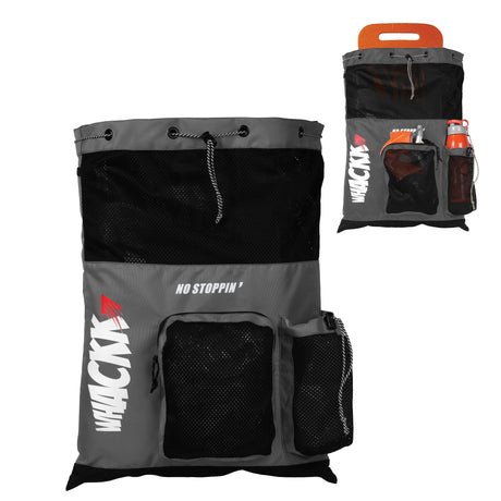 Aqua Grey Unisex Swimming Bag |Water Sports |Dry Bags |Wet Pocket |Accessories |Beach Bag |Storage Swim Gym Gears |Drawstring Backpack |Netball Backpack | Pocket for Cap and Goggles