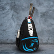 Ace Navy Black 28L Unisex Lightweight Stylish Tennis Badminton Squash Equipment Kit Bag | Shuttle Bag |Shoe Pocket| Backpack Style | Spacious Storage Compartment| Rackets Tennis-6 Badminton-8