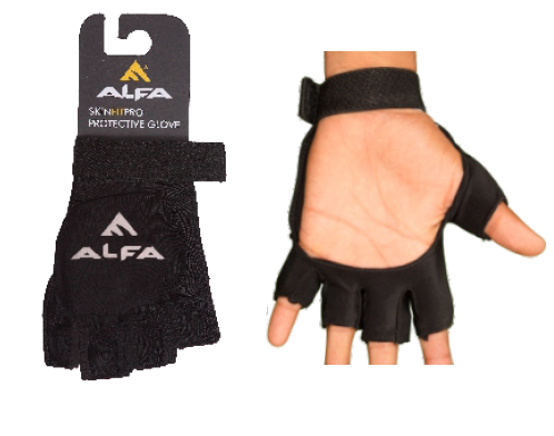 Alfa Gloves G-83 Lycra Cut Finger Left Hand Gloves - main