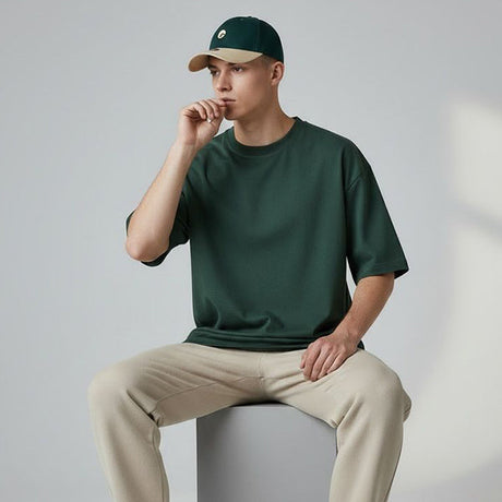 Omtex Dual Tone Performance Cap – Green & Beige | Omtex