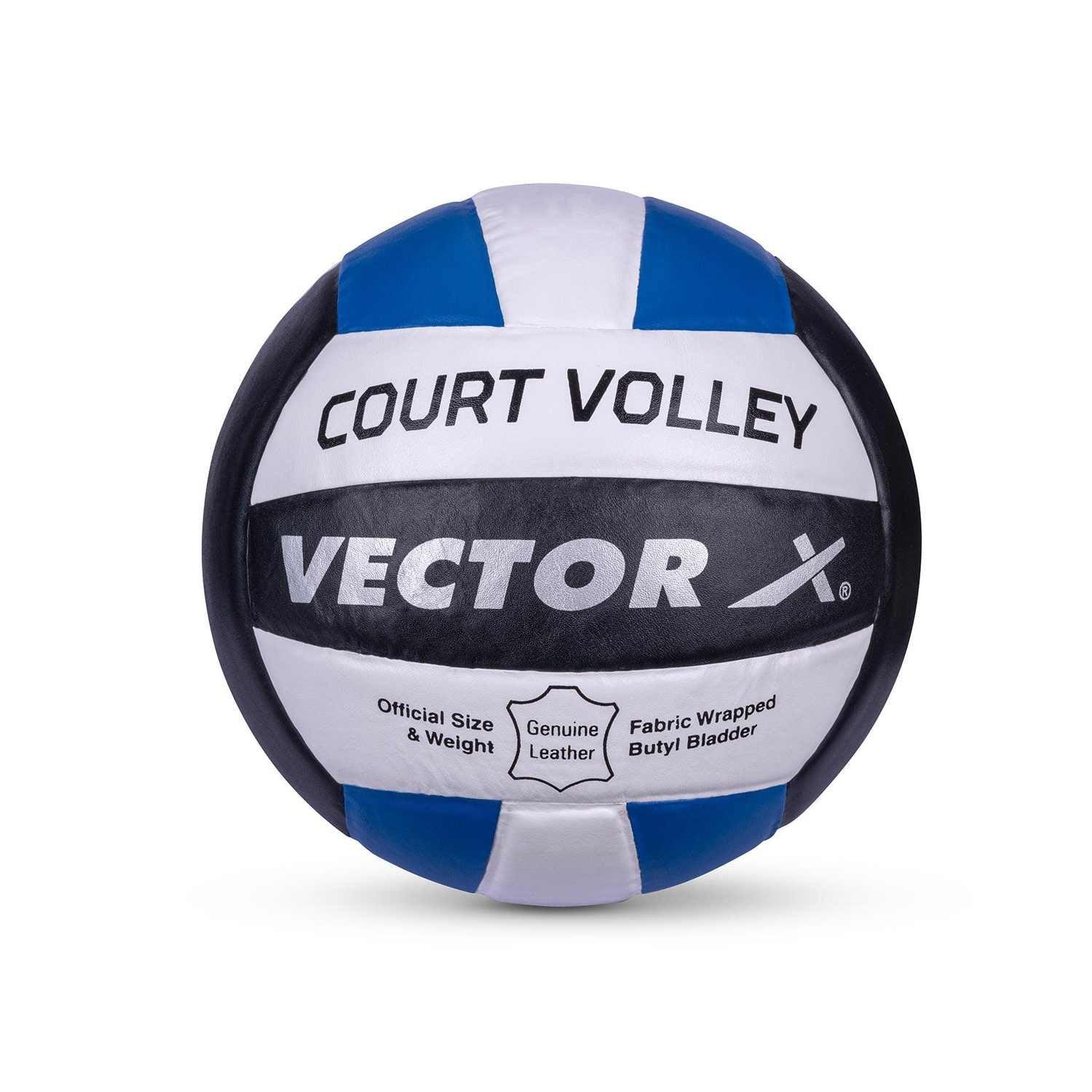 Vector X Court Volley 18 Panels Pu Pasted Volleyball - Size: 4(Pack of 1)