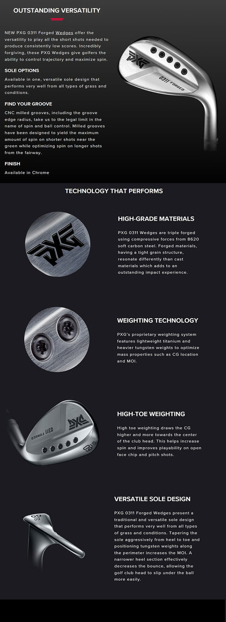 PXG 0311 Forged Chrome Steel Wedge