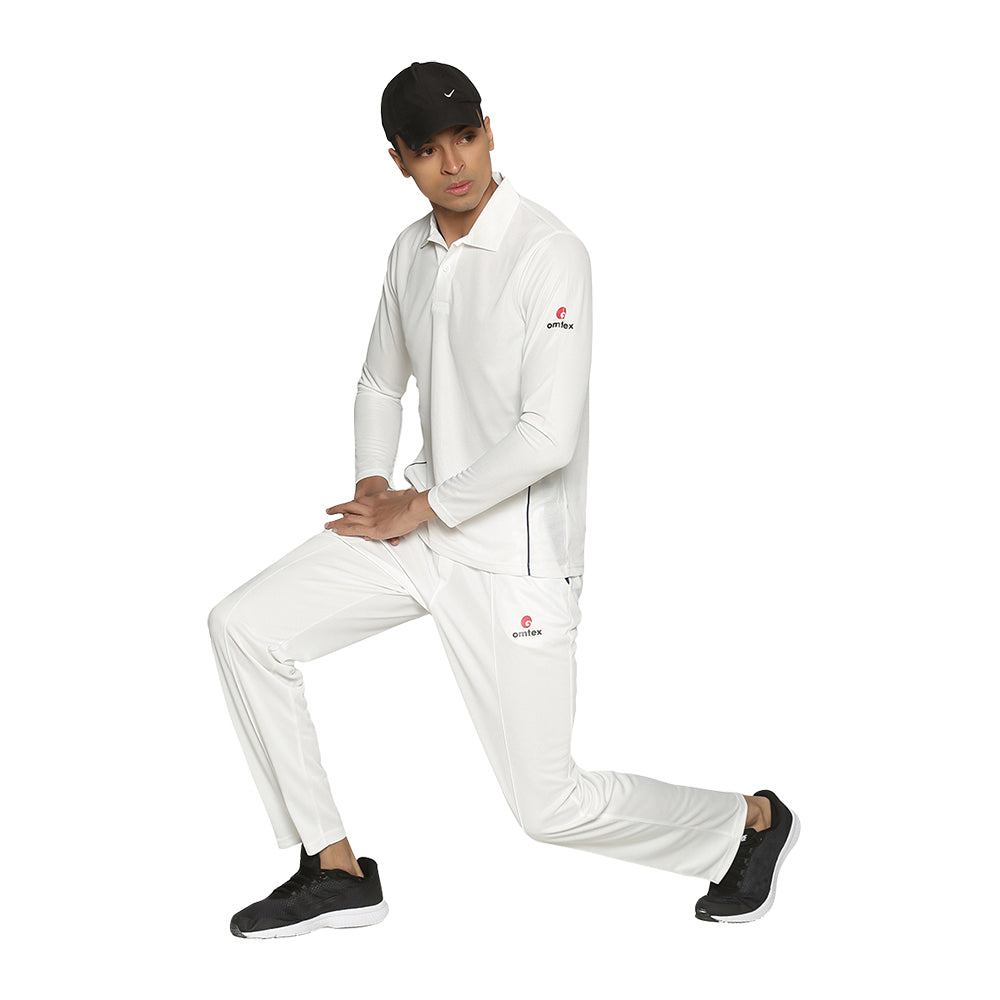 ARJUN PRO - FUll SLEEVES - CRICKET WHITES T-SHIRT - Jr
