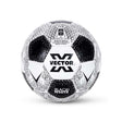 Vector X Black & White Football/Rubberized Hand Stitched Football/32 Panel/Suitable for Hard Ground Without Grass/Training Football/for Men/Women/Size - 5 (Black/White)