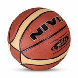 NIVIA PRO-TOUCH, Match Ball, 14 Panels, Super Soft-Touch PU Leather Cover Laminated  with Pebbled Texture , Butyl Threadwounded Bladder, As Per FIBA Standard , Made for Pro-Leagues , to Play on Indoor Surfaces
