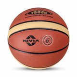 NIVIA PRO-TOUCH, Match Ball, 14 Panels, Super Soft-Touch PU Leather Cover Laminated  with Pebbled Texture , Butyl Threadwounded Bladder, As Per FIBA Standard , Made for Pro-Leagues , to Play on Indoor Surfaces