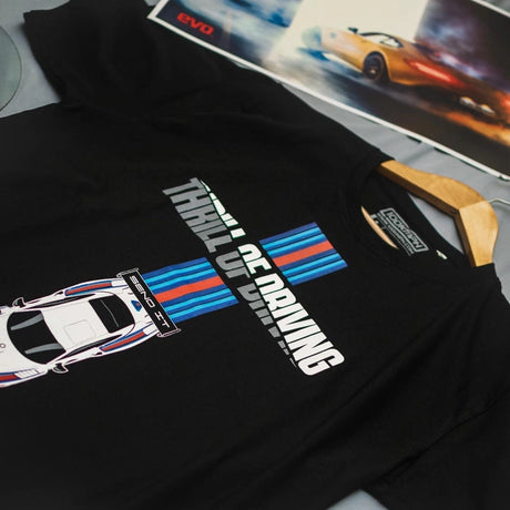 Thrill of Driving | T-Shirt | EVO India | Black