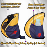 Twirl 5L Yellow| Unisex Table Tennis Equipment Bag | Tennis Case | Racket Case | TT Bag Cover |Ping Pong Paddle Case|Case Bag Double-Sided |Professional |Bat Protector Pouch |Travel