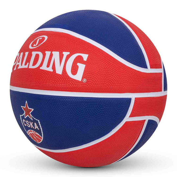 Spalding EL Team CSKA Moscow (83-779Z) Basketballs, Youth Unisex, Blue/Red