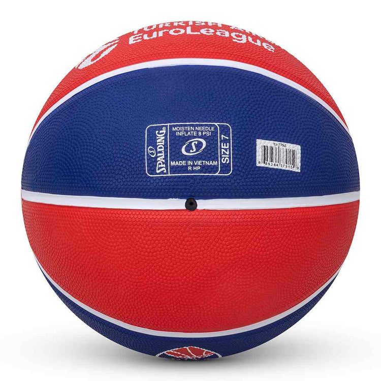 Spalding EL Team CSKA Moscow (83-779Z) Basketballs, Youth Unisex, Blue/Red