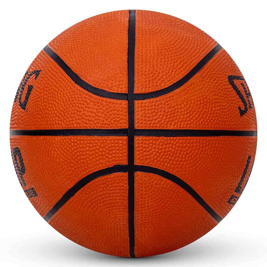 Spalding Layup 27.5" Rubber Moulded Indoor/ Outdoor Basketball + Free Air Pin Basketball (Standard,Pack of 1)