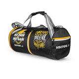 Vector X No Pain Gym Duffel 22L Sports Bag for Men and Women with Shoes Compartment Polyester | Front Utility Pocket |Durable Base | Adjustable Shoulder Strap