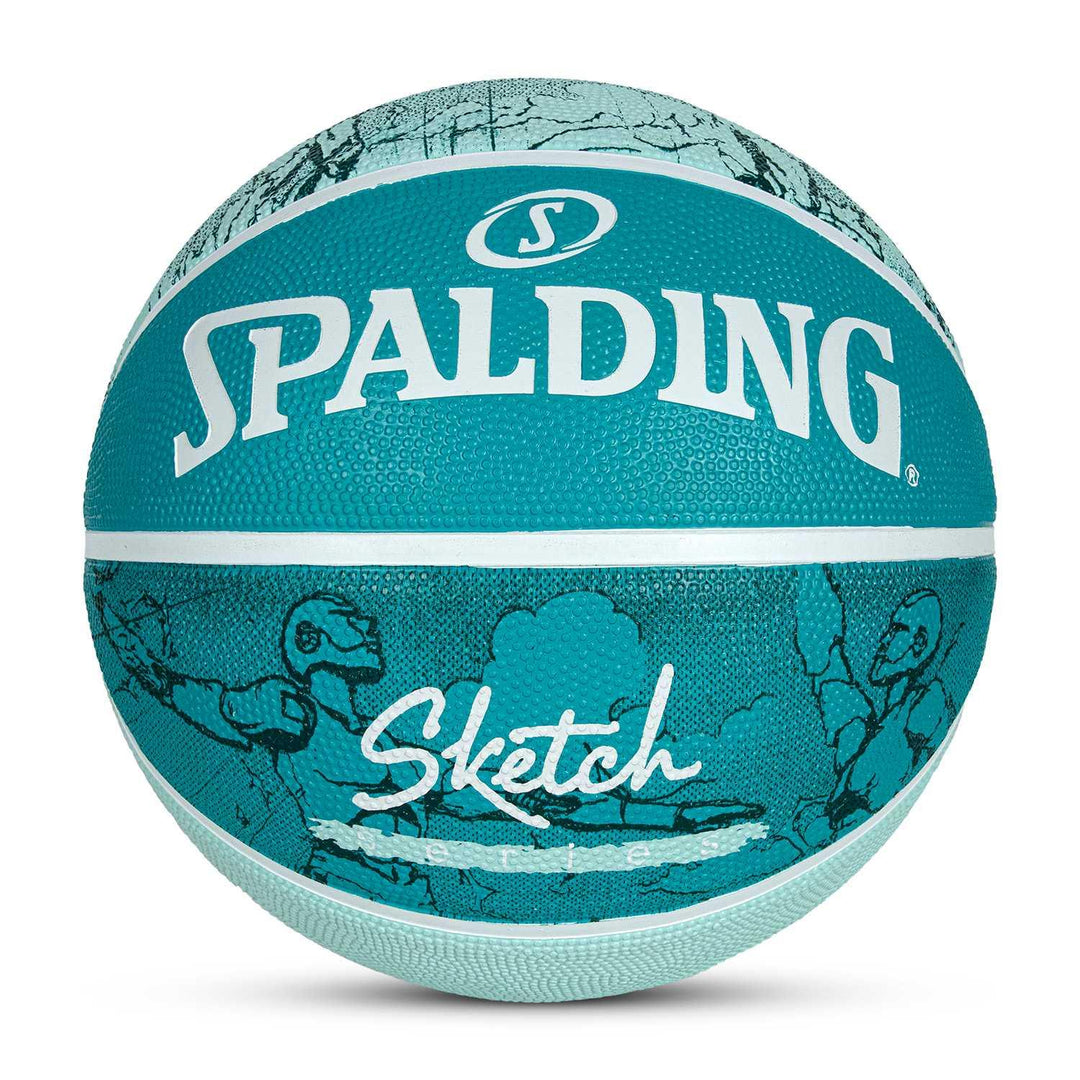 Spalding Sketch Crack Ball 84380Z, Unisex, Basketball, Blue, 7, blue