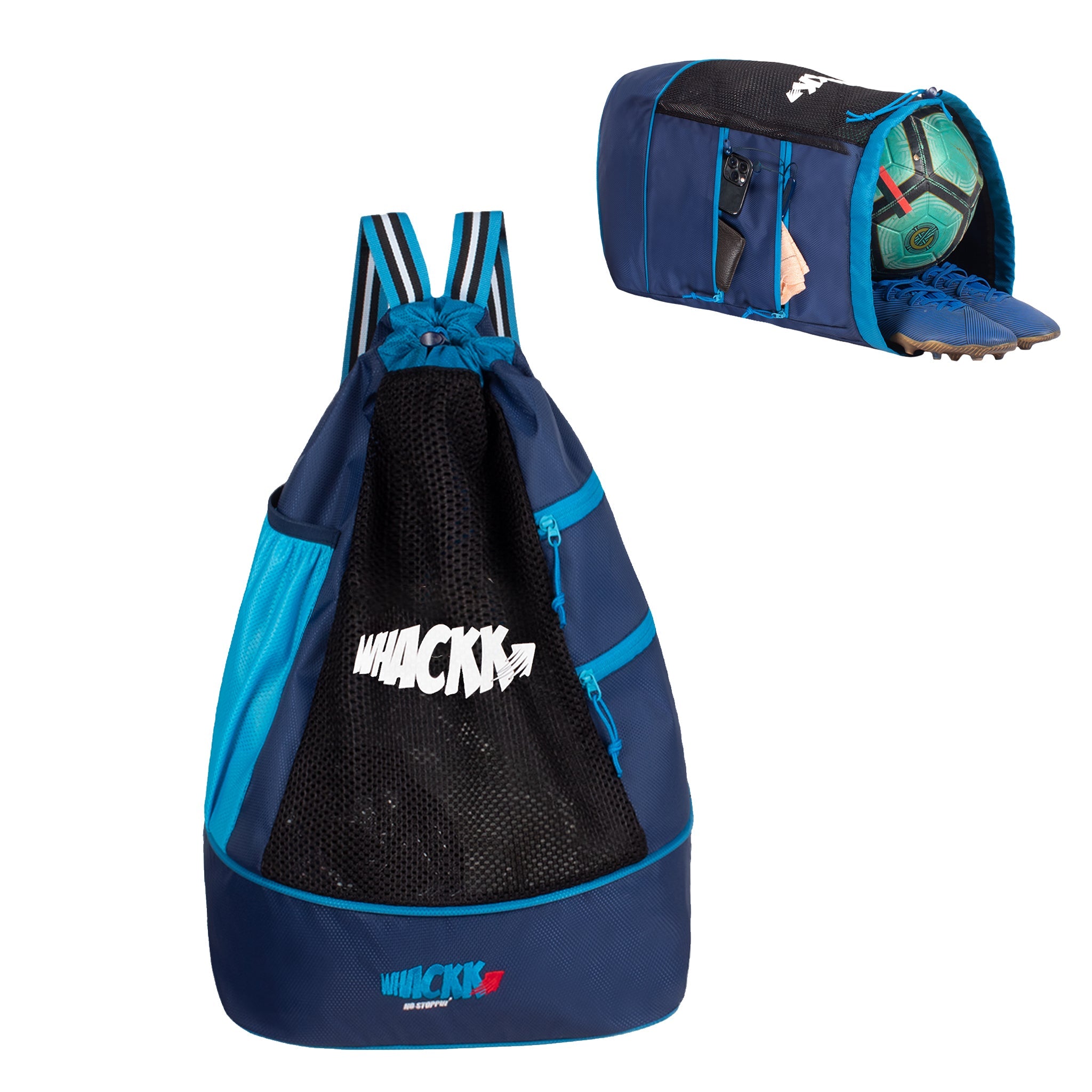 Goal Soccer Blue |Equipment Bag|Basketball Volleyball Throwball Drawstring Backpack |Shoes Mobile Bottle Holder Pocket|Sports Men Boys Bag |Dori Backpack|Gym Bag |Kitbag Kit Bag