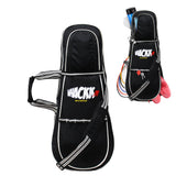 Smash 37L Black | Unisex Lightwieght Tennis Badminton Squash Equipment Cover Kit Bag Shoe Pocket | Air Ventilated Pocket for Wet Clothes | 4T 6B Racket | Backpack & Duffel