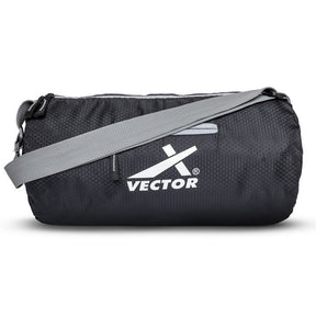 Vector X Attacker Polyester Gym Bag|Shoulder Bag|Sports Bag|Sports & Travel Bag|Duffle Bags for Men & Women|Exercise and Fitness|Black | Capacity - 20 Liter
