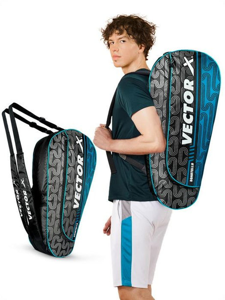 Vector X Donatello Water Resistant 4 Compartment Badminton Bag with Padded Shoulder Strap