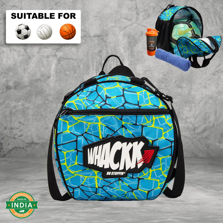 Attack R31 Soccer 12L Football Equipment Bags| Basketball Volleyball Bags |Adjustable Strap Backpack |Easy Access Pocket Mesh Bottle Holders | Ball Bag |Kitbag |Bag