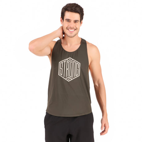 Gym Stringer For Men (Military Green)