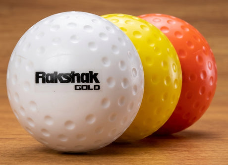 Rakshak Dimple Gold Hockey Balls - bg-swap