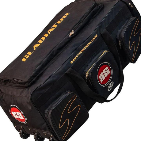 SS Gladiator Cricket Kit Bag (wheel) | KIBI Sports - crop-closeup