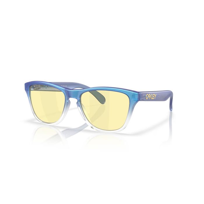 Oakley Junior's Frogskins XS Sunglasses - Matte Cyan/blue/clear Shift Fade/Prizm Gaming