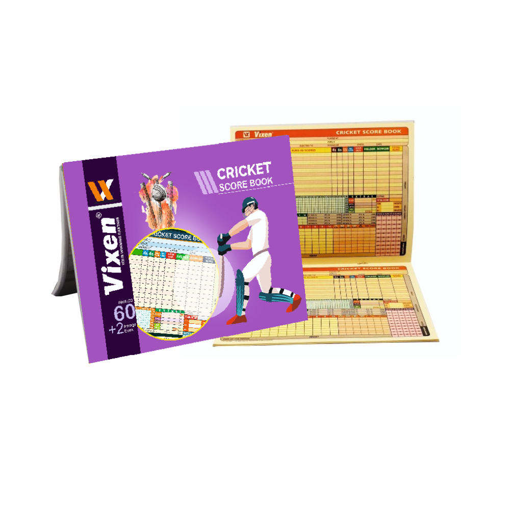 CRICKET SCORING BOOK 60 INNINGS