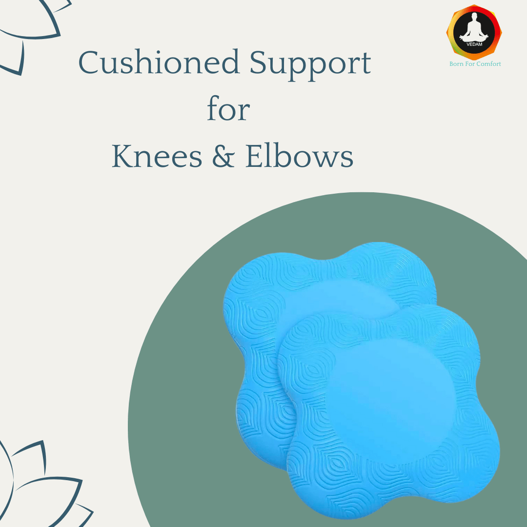 Vedam Yoga Knee Pad  (Sky set of 2 pcs)