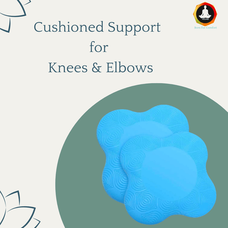 Vedam Yoga Knee Pad  (Sky set of 2 pcs) | Industrial
