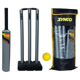 Synco Plastic Cricket Set with Ball Combo for Age Group 12-15 Years Size-5