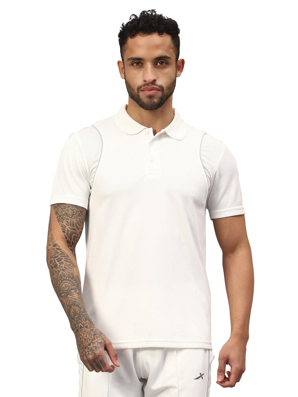 Vector X Striker Adults Half Sleeve Cricket Jersey T-Shirt (XXL) White