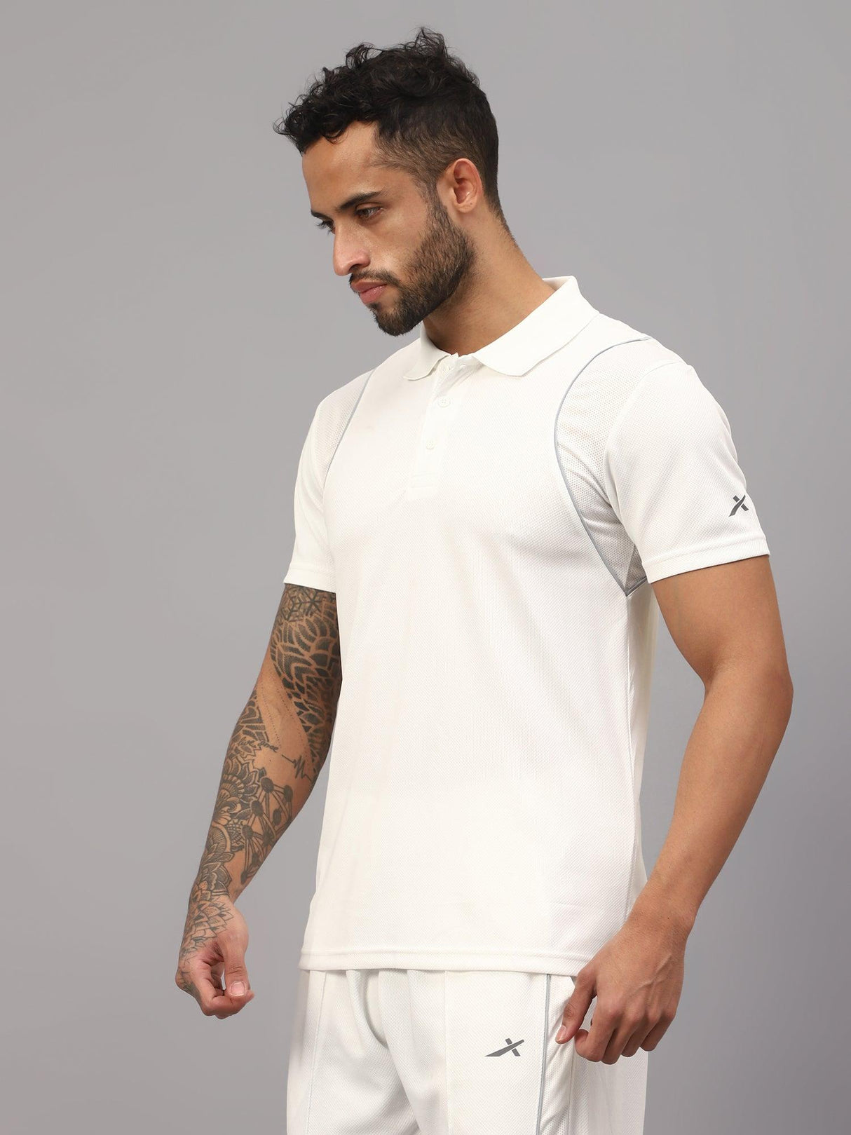 Vector X Striker Adults Half Sleeve Cricket Jersey T-Shirt (XXL) White