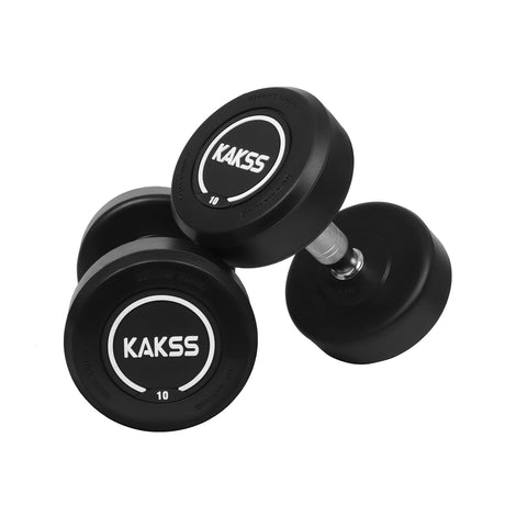 KAKSS Rubber Coated Professional Round Dumbbells (Set Of 2pc) | Kakss Exporters (Kakss Fitness)
