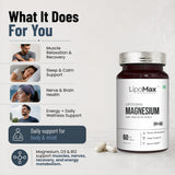 LipoMax Liposomal Magnesium 440mg with Vitamin D3 & B12 | Sleep & Relaxation