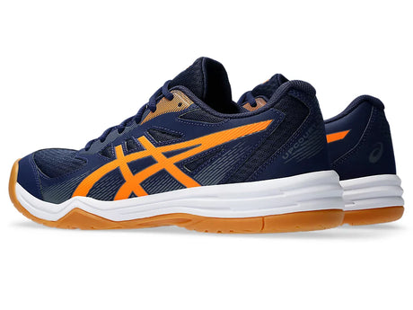Asics Upcourt 5 Indoor Shoes (Peacoat/Shocking Orange) | Noah Sports