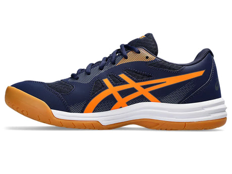 Asics Upcourt 5 Indoor Shoes (Peacoat/Shocking Orange) | Noah Sports