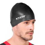 Viva Swimming Silicone Swimming Cap Unisex Soft Waterproof Swimming Pool Head Cap Water Sports Long Hair for Children Kids Boys Girls of All Age (Universal Size, Multicolour)