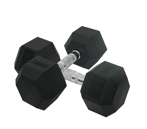 Diablo Hex Rubber Coated Hexagonal Dumbbells | Kibi Sports