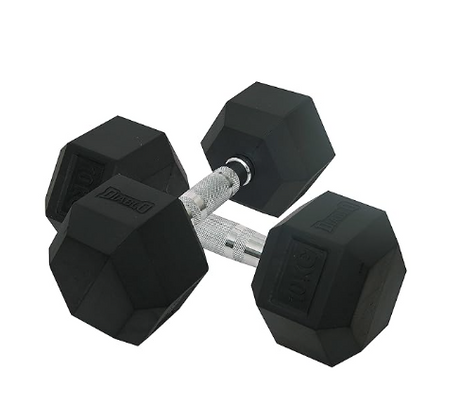 Diablo Hex 橡胶包胶六角哑铃 | Kibi Sports
