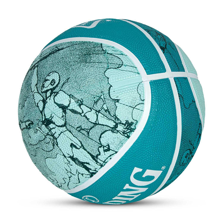 Spalding Sketch Crack Ball 84380Z, Unisex, Basketball, Blue, 7, blue