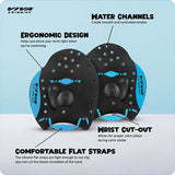 Viva Swimming HP-15 Premium Quality Hand Paddles Gloves with Adjustable Straps Water Sport Tools for Professional Swim Training Fins|Fitness Workout Gear|for Kids Men Women Children