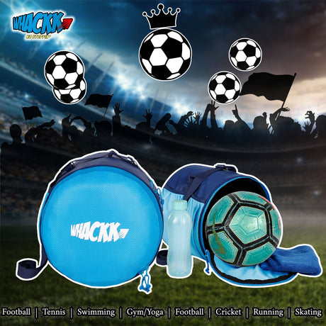 Kick Soccer Navy Blue Football Equipment Bags|Basketball Volleyball Bags |Adjustable Strap Backpack |Easy Access Pocket Mesh Bottle Holders | Ball Bag |Kitbag |Bag